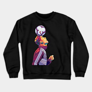 cristiano ronaldo wpap art Crewneck Sweatshirt